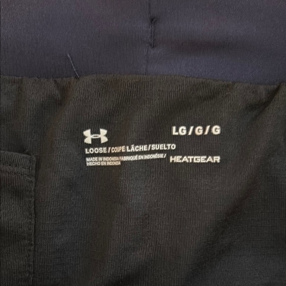 Under Armour Women's Blue and Black Shorts - Picture 5 of 8